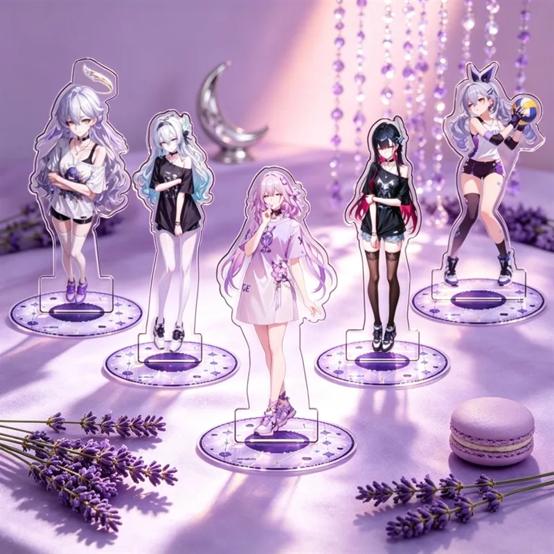 Standing Sign for Genshin Impact Robin Firefly Topaz Acrylic Desktop Stand Decorating Self Made Collection Toys Fans Gifts 15cm