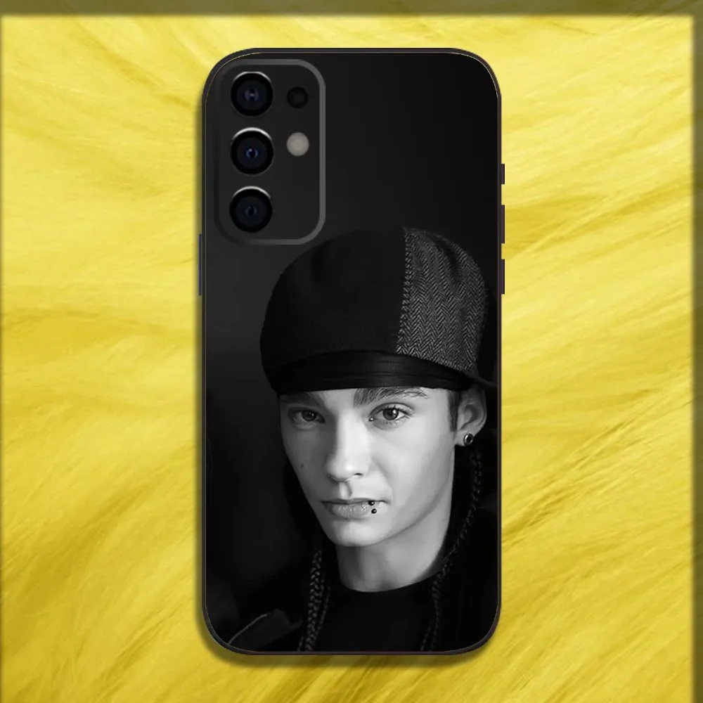 Capa de telefone Singer T-Tom Bill Kaulitz para Samsung S24, S21, S22, S23, S30, Ultra, S20, Plus, Fe, Lite, Note, 10,9,5G Capa macia preta