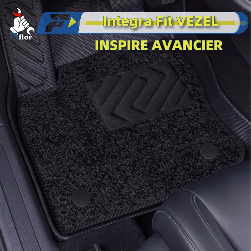 

For Left-hand Drive Car Floor Mat Honda Integra Fit VEZEL INSPIRE AVANCIER Custom Fit Full Surround Foot Mat Interior Protection