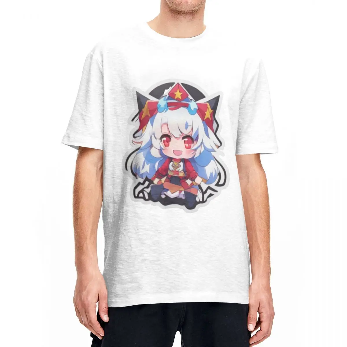 Honkai Star Rail Chibi Cute Character T-Shirts Men Women Funny Pure Cotton Tee Shirt Round Neck Short Sleeve T Shirts Plus Size