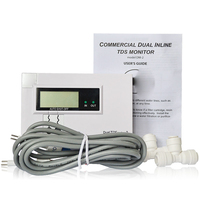 DM-2 TDS Monitor Digital Water Quality Tester TDS Meter IN/OUT Water Quality Monitor 0-9990PPM