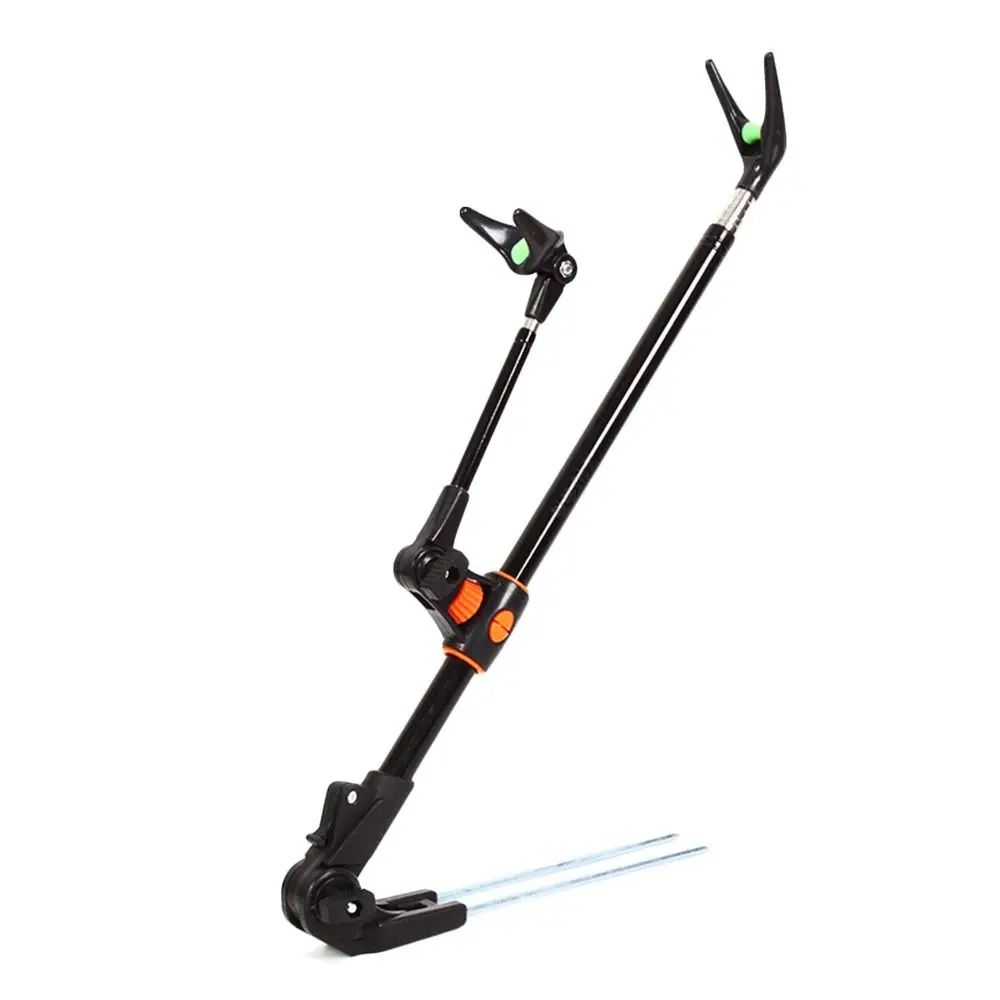 2.4 متر الصيد رود قوس الفولاذ المقاوم للصدأ ثنائي الغرض الصيد رود حامل العالمي دعم تلسكوبي الصيد رود الصيد