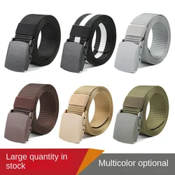 110cm Military Automatic Buckle Nylon Belt Outdoor Hunting Multifunctional Tactical Canvas Military Belt for Men and wowen