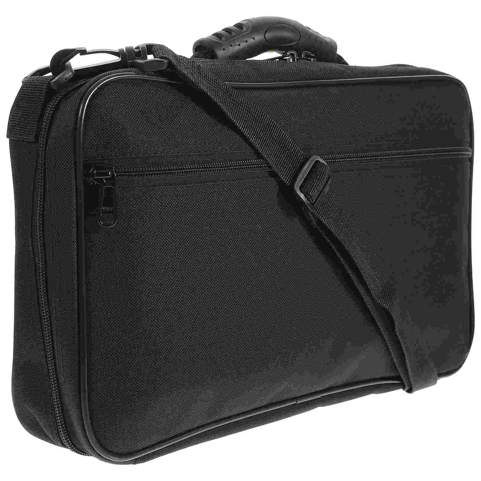 

Oboe Carrying Case Cases for Accessories PU Boxes Cover Instrument Holders Containers Storage Bins Black Backpack