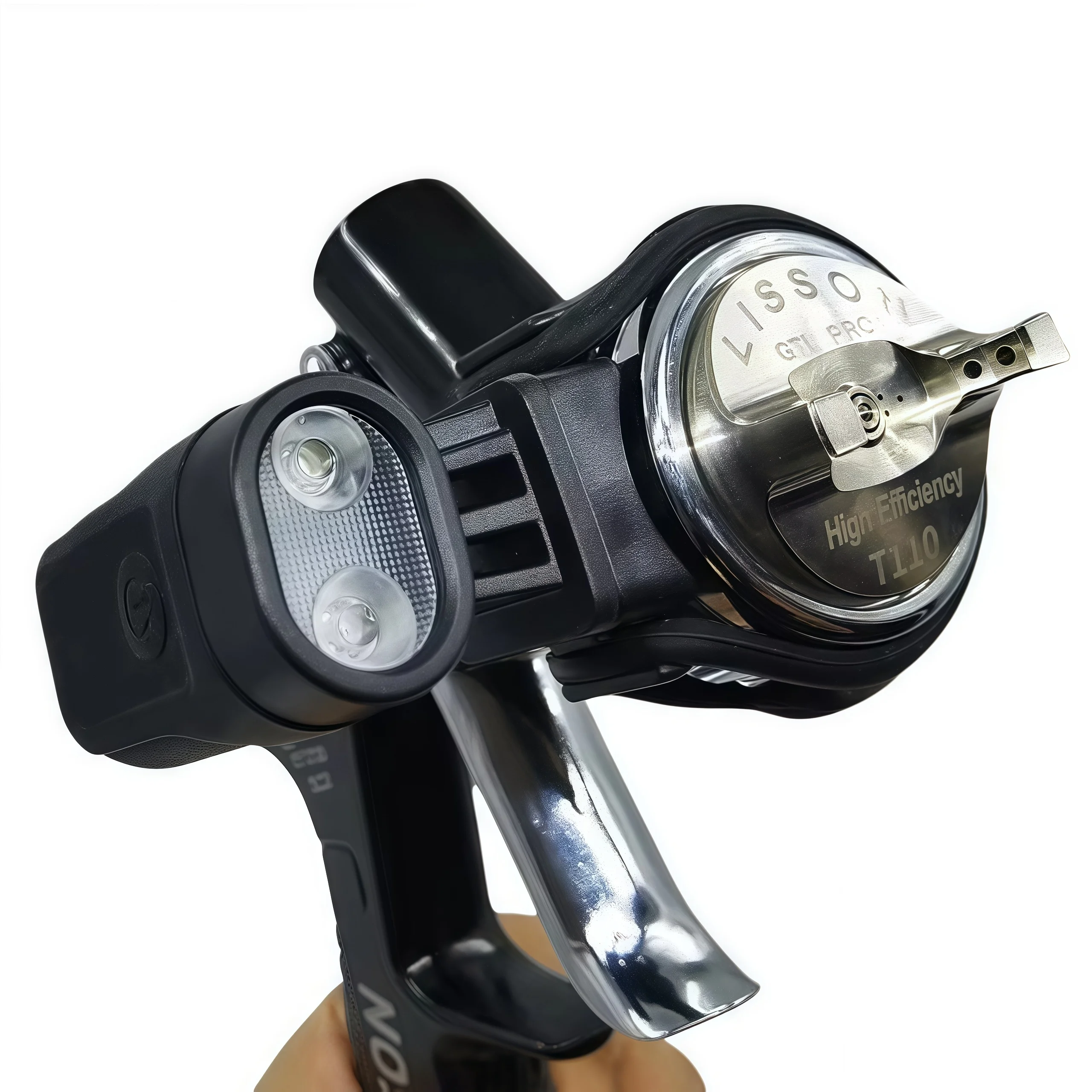 Upgrade Universal Spray Gun Light with 2 Straps Airbrush Paint Fill Light Adjustable Lighting Power Brightness Painting Tool Acc