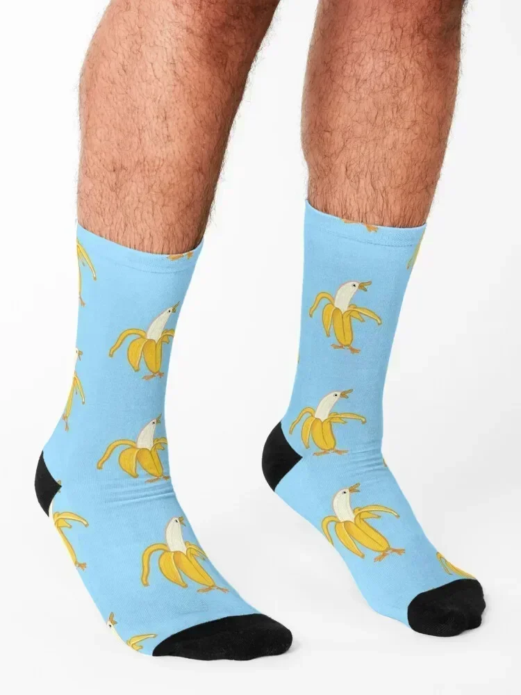 Banana Duck Socks moving stockings funny sock Antiskid soccer designer Socks Male Women's