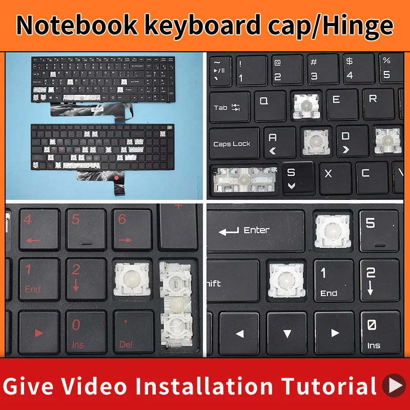 

Replacement Key Cap Hinge For Thunderobot ST-Pro ST Pro Pro-P1 Pro-P1A Pro-P1b P10, Clevo P650HS P650RS Laptop Keyboard KeyCap
