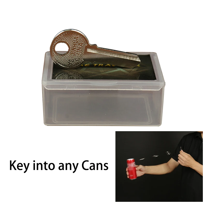 

Magic Key Into Coke Can or any other Cans TIME TRAVELER Close up Magic Tricks Street Magic Props Mentalism Illusions Easy to do