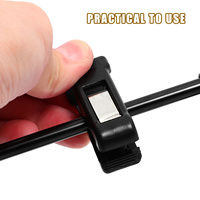 T Shaped Poster Display Stand Stand Banner Holder Black Stainless Steel Table Display Adjustable Height 60cm to 100cm