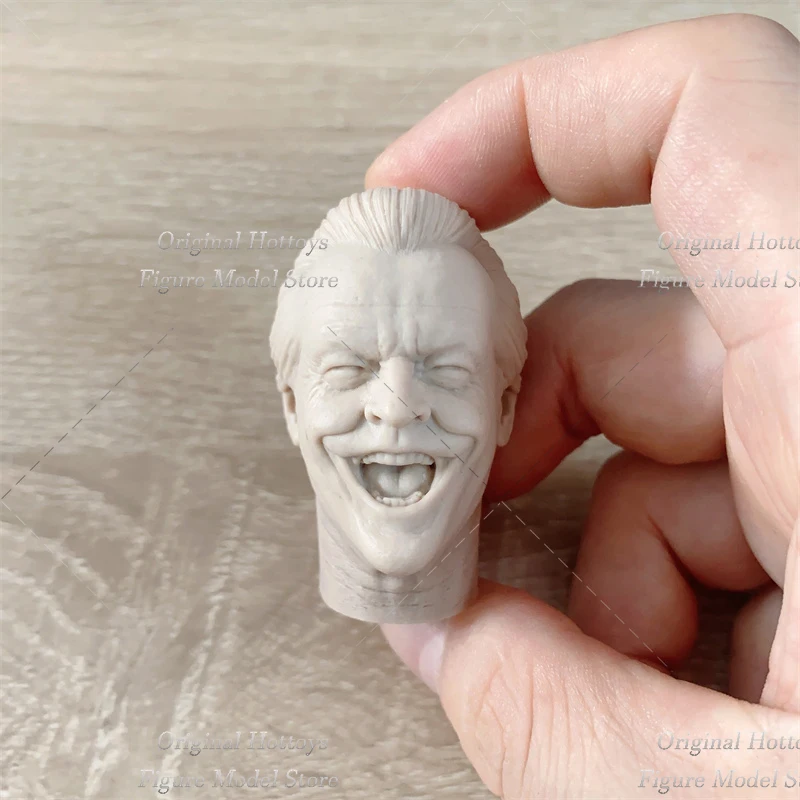 In Stock Unpaint 1/6 Scale Men Soldier Head Sculpture Batman 1989 Joker Nicholson Head Carving For 12-inches Action Figure Body