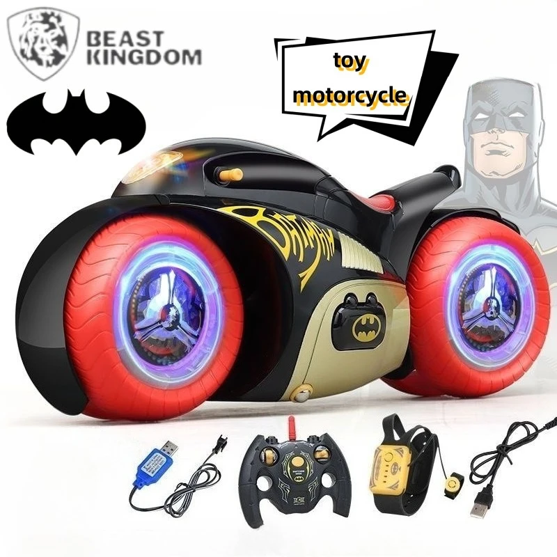 

BeastKingdom Batman The flash cartoon cute kids toy motorcycle boy handsome light magic wheel remote control car wonderful gift
