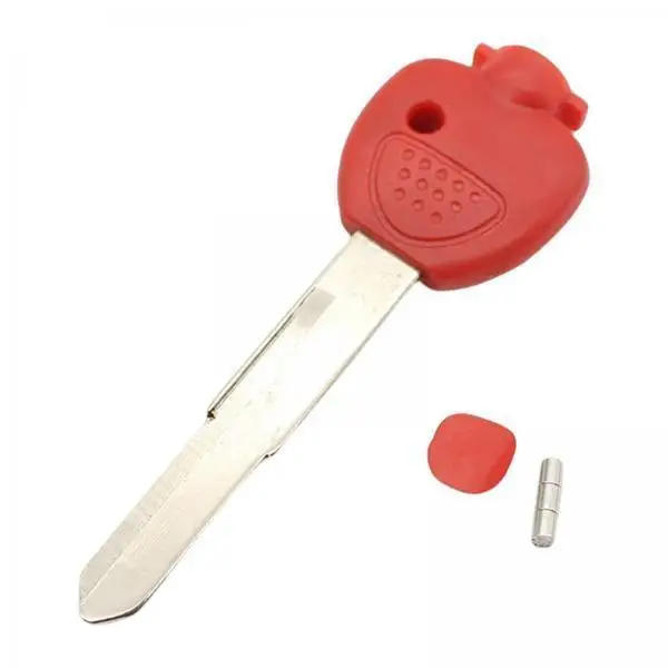 Red Motorcycle Blank Key Uncut Blade Good Quality Spare Part for Yamaha Majesty 250 400 YP2 YP3 Motorcycles