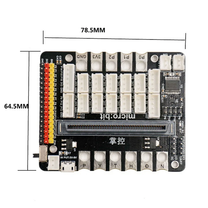 Carte mère pour Microbit V1.0/2.0/3.0, 6 000 cartes, adaptateur IO BIT V2 Micro:Bit, pigments pour enfants, éducation