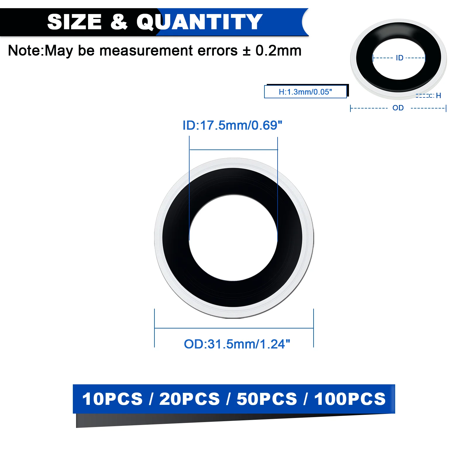 A/C Compressor Port Gasket Repair Car Self-Centered NBR seal washers, A/C O Ring Kit 10PCS 20PCS 50PCS 100PCS (31.5x17.5x1.3mm)