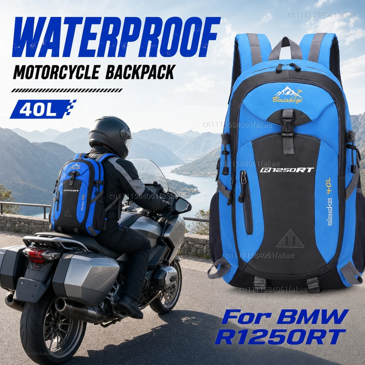 

For BMW R1250RT R 1250RT R1250 RT 2018-2020 Motorcycle Backpack 40L Waterproof Travel Backpack Outdoor Hiking Camping Daypack