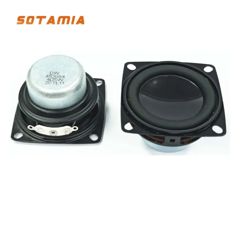 SOTAMIA 2Pcs 1.75 Inch 4 Ohm 5W Bluetooth Speaker Audio 45MM Portable Full Range Speaker Home Theater Loudspeaker