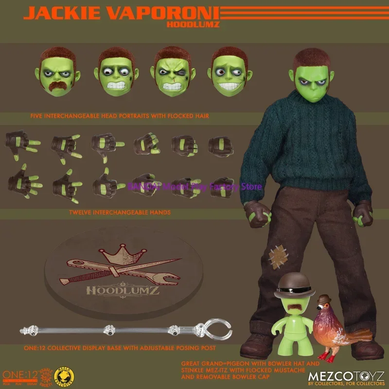In Stock Original Mezco One:12 Collective Rumble Society Hoodlumz King of the  Jackie Vaporoni Figures Action Model Toys