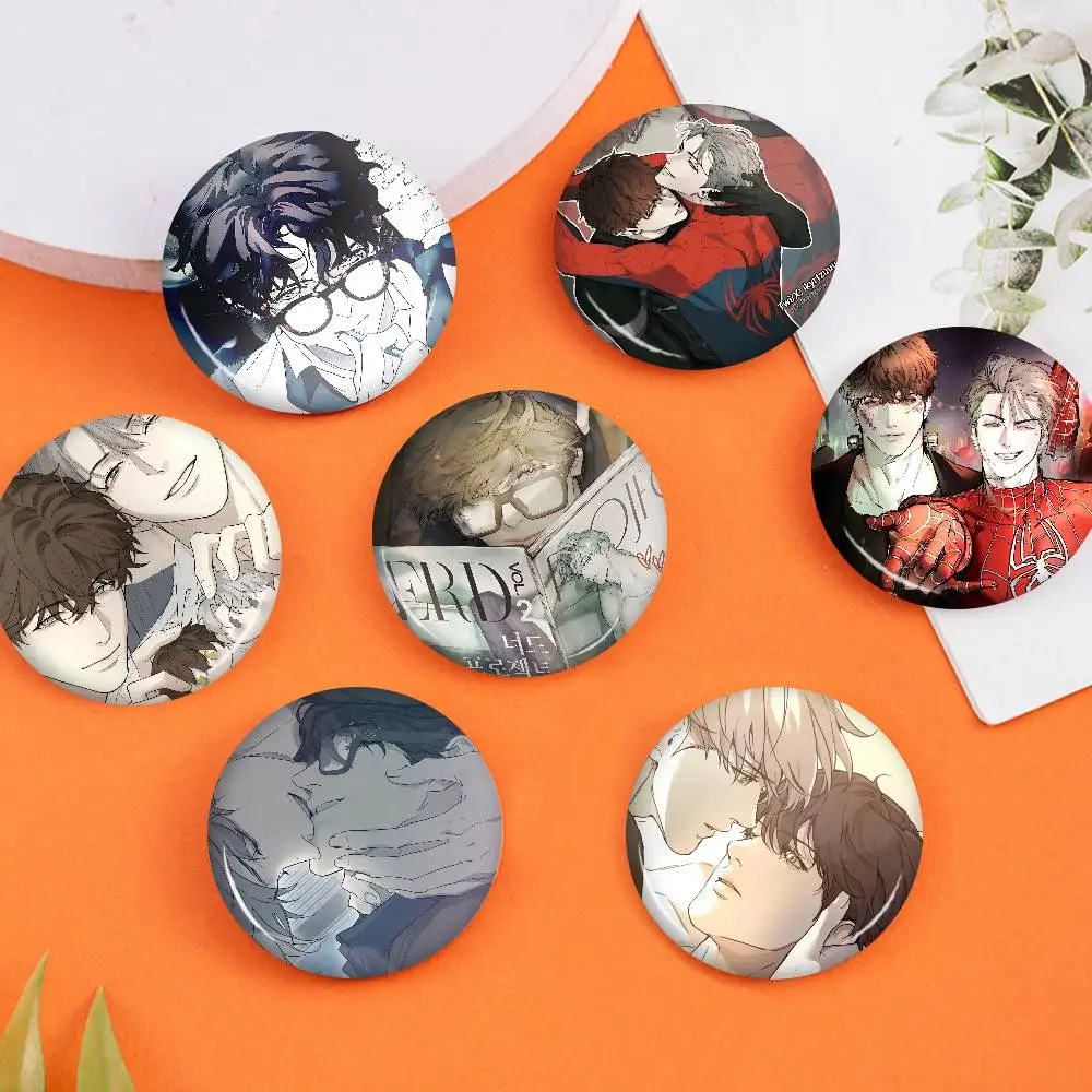 Cartoon N-Nerd P-Project Bl Anime Anime Brooches Cute Cartoon  Badge Jacket Jeans Lapel Pin Gift Accessorie