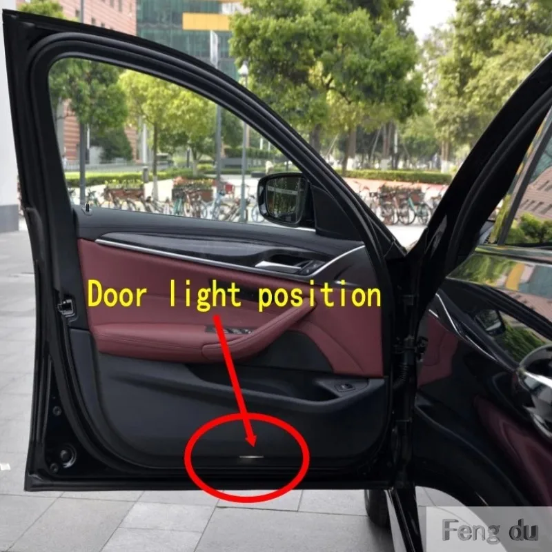 2 قطعة ل لامبورغيني أوروس أفينتادور هوراكان غالاردو سيارة HD لا يتلاشى LED باب ترحيب كشاف ضوئي شبح الظل ضوء