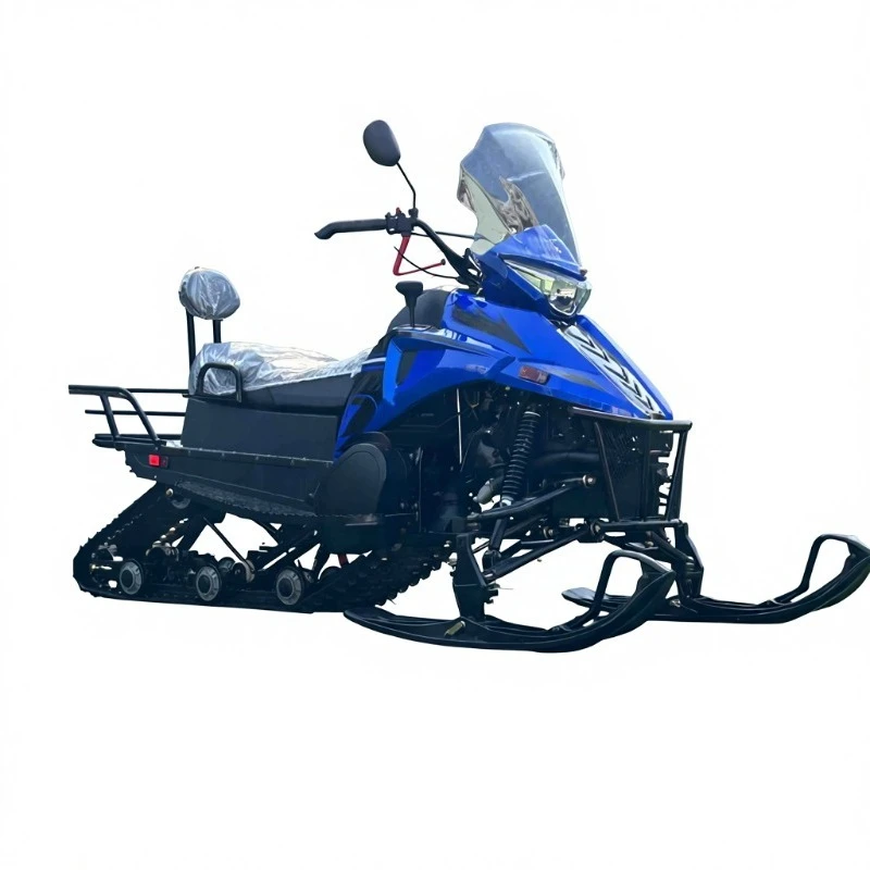 300cc Gas Snowmobile Electric Start Adult Tracked Snow Scooter Winter Motorized Sled All-Terrain Petrol Snow ATV Double Seats
