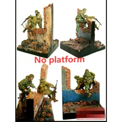 1:35 Resin Die-cast Soldier Model 2 n Commandos Need To Be Painted And Unpainted By Hand (no Platform)