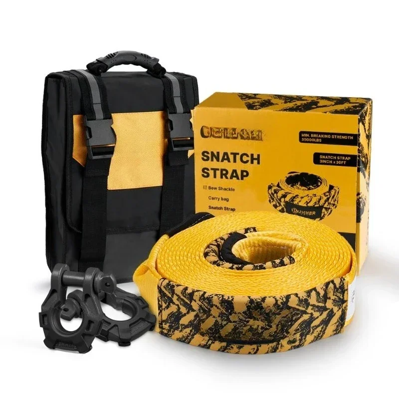 35,000 lbs outdoor escape tow rope trailer with pull rope with shackle