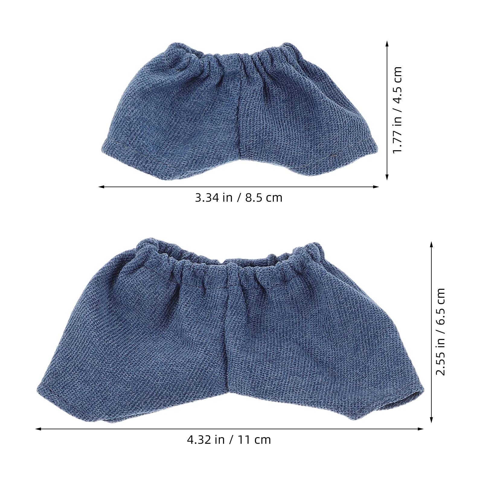 2 pezzi pantaloncini alla moda accessori per vestiti per 15 cm e 20 cm mini look casual in denim vestire abbigliamento scena in miniatura costume