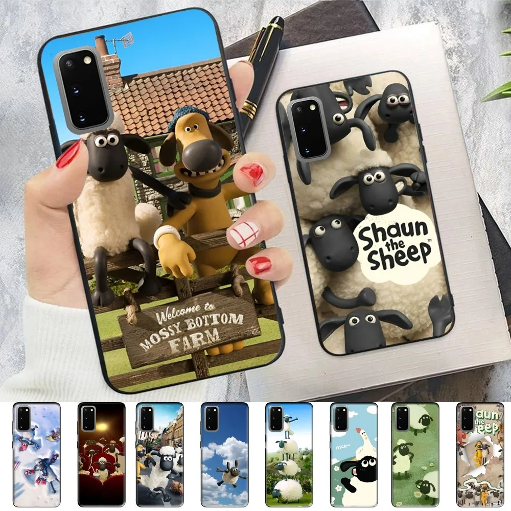 Shaun The Sheep Phone Case For Samsung S 9 10 20 21 22 23 30 23 24 Plus Lite Ultra FE S10lite Fundas