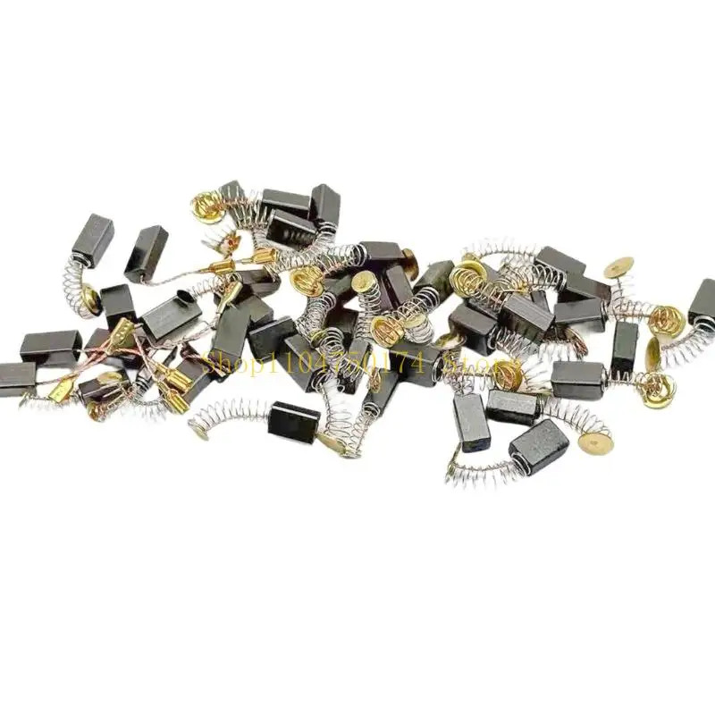 50Pcs Electric Motor Carbon Brushes Carbon Brush Replacement Part Electric Hammer Power Tool Maintenance Top Sale