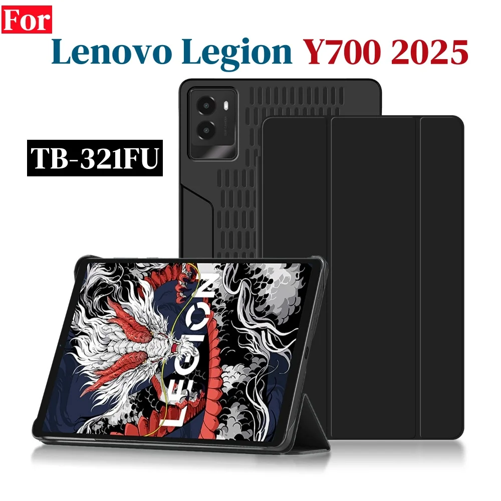 For Lenovo Legion Y700 2025 Game Tablet Flip Stand Heat Dissipation Protective Cover For LEGION Y700 3rd Gen 8.8 inch TB321FU