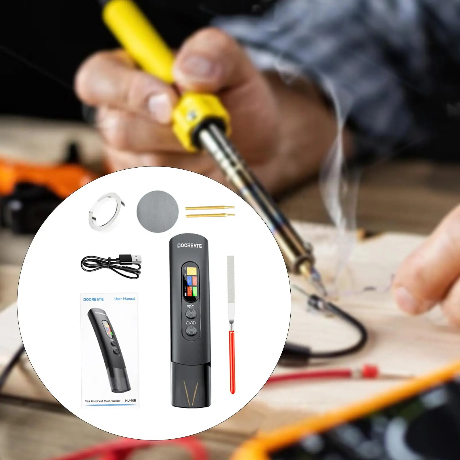 Handheld Welder Compact 99 Gear Adjustable for Repair Professionals DIY