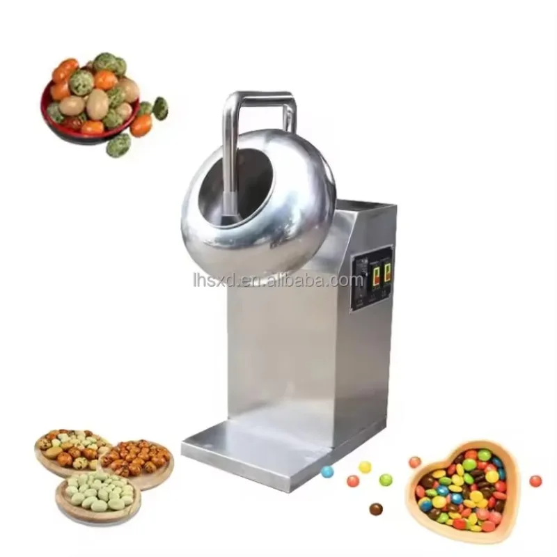 Automatic Almond Sugar Coating Machine/Chocolate Panning Machine/Stainless Steel Coating Pan Machine For Peanut