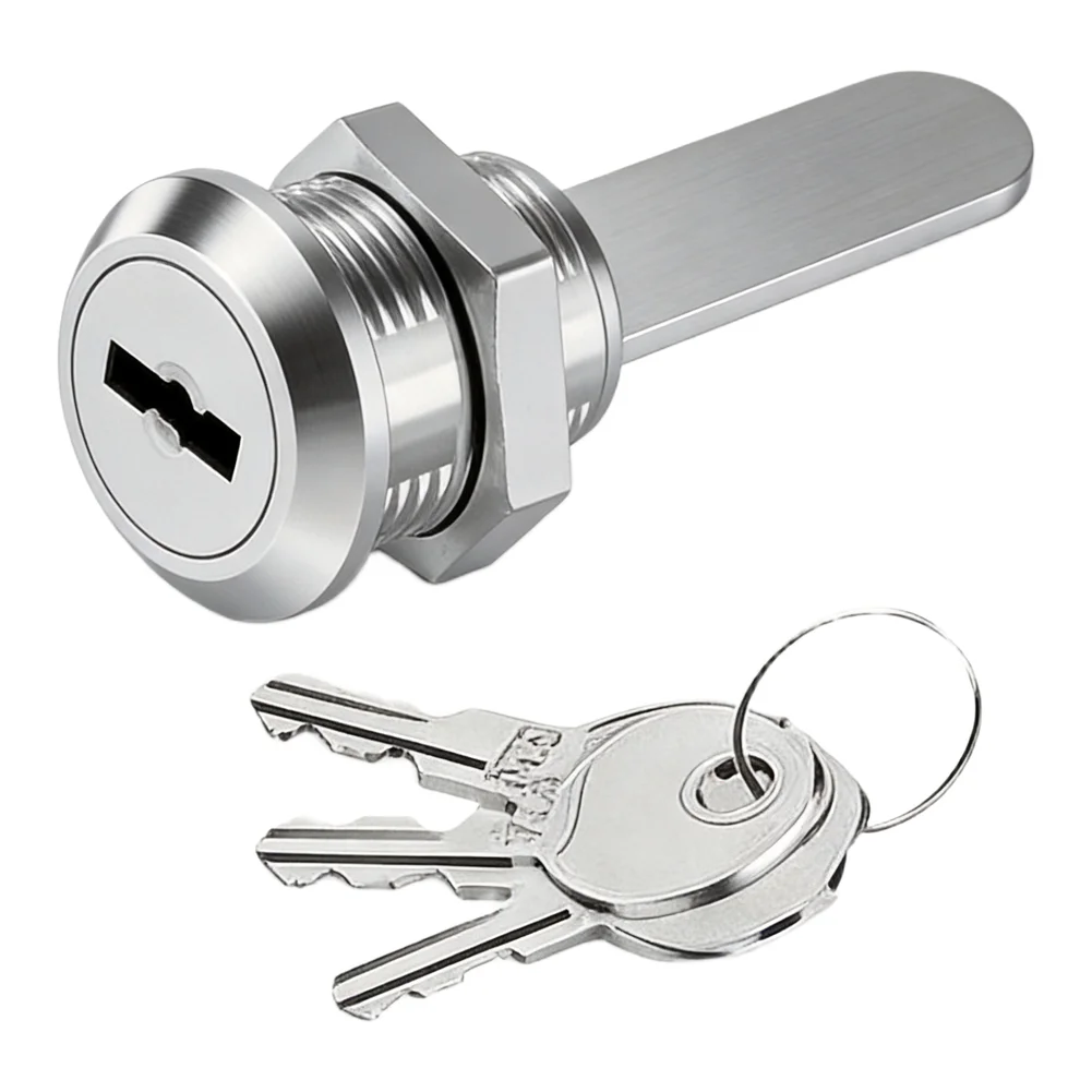 16mm Cam Lock with Three Keys for Cabinets Drawers and Mailboxes Zinc Alloy Construction for Long Lasting Security