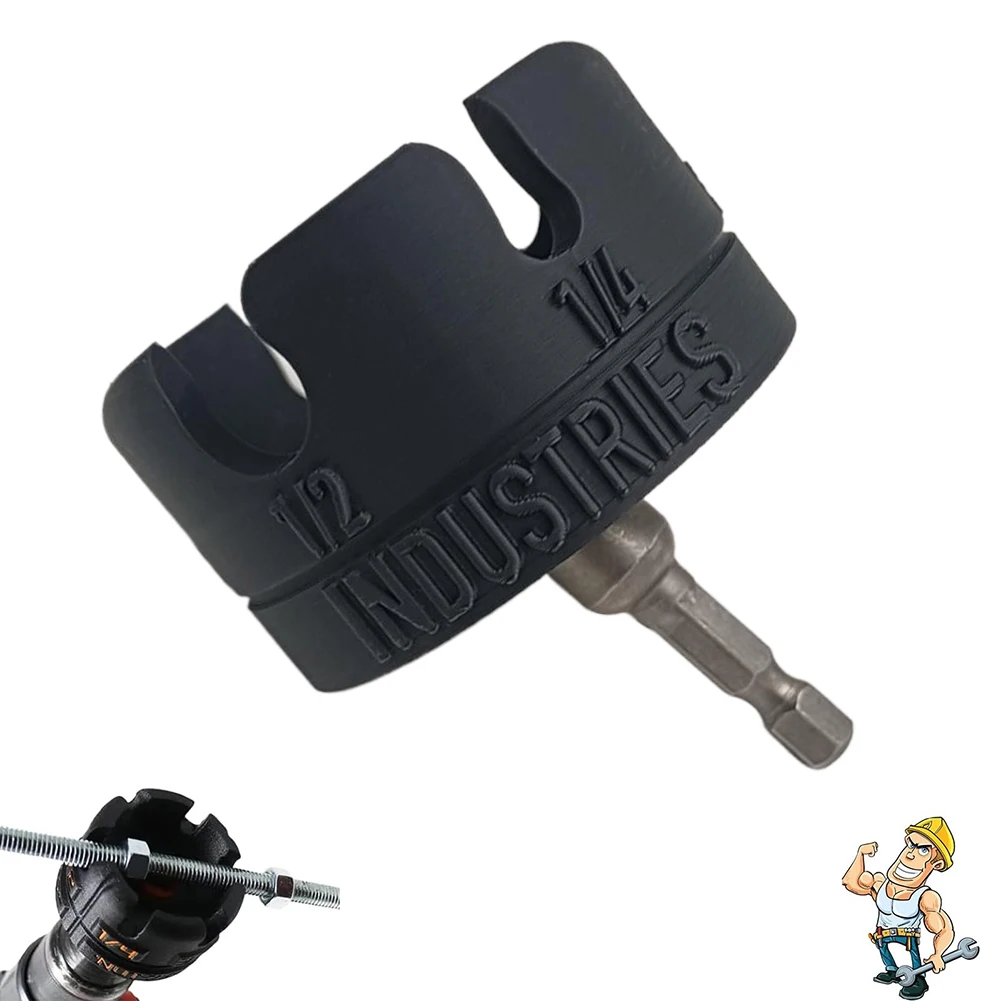 

Nut Zip Drill Attachment Wear Resist Slotted Wing Nut Spinning Drive Kit Hex Shank Nut Driver Extractor Wrenches Tool Set