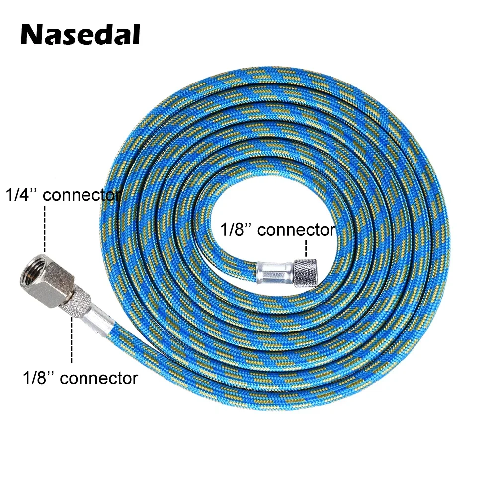 Imagem -05 - Nasedal Aerógrafo de Dupla Ação 0.3 mm 7cc Pistola de ar para Modelo de Bolo Pintura Maquiagem Tatuagem Arte de Carro Ferramenta Faça Você Mesmo 0.2 mm 0.5 mm