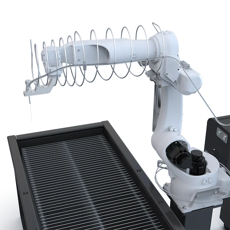 Forplus   Robotic Waterjet Cutting System  6 Axis Industrial Robot Waterjet Cutter