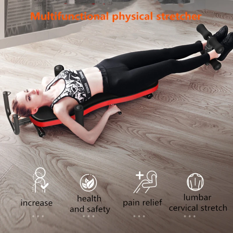 Lumbar Disc Vertebra Retractor Stretcher Waist Neck Cervical Spine Tensioner Bed Fitness Leg Stretching Device