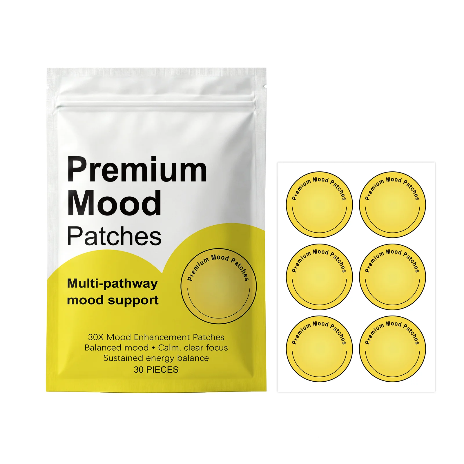 AMZ Mood Assistance Patch Lightweight Conformable Portable Independent Packaging Multi-Scene Application Suitable for Various Skin Types Product