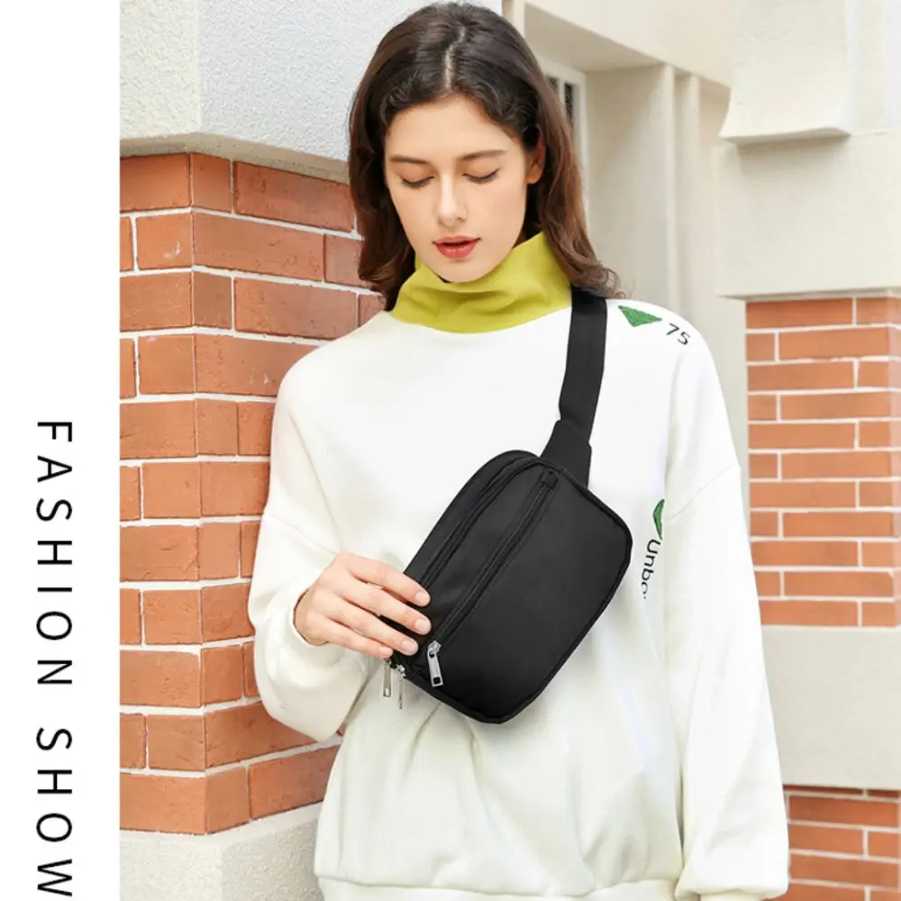 

Oxford Cloth Multifunctional Waist Bags Trendy Stylish Crossbdoy Chest Bag Portable Lightweight Women Running Pouch Belt Travel