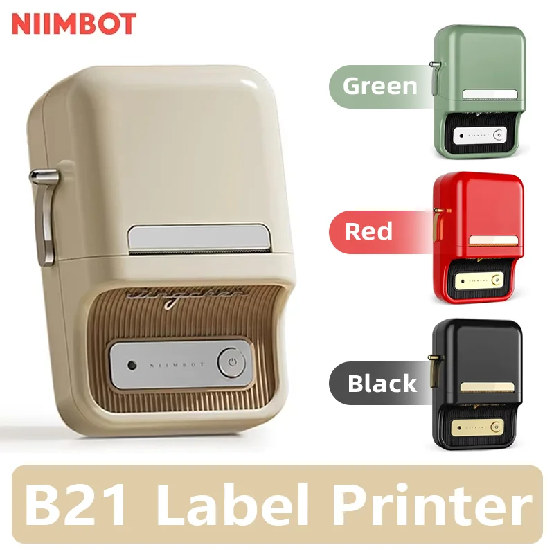 Niimbot B21 Mini Portable Thermal Printer Wireless Self-Adhesive Label Printer Bluetooth Maker Pocket Printer For Phone/Laptops