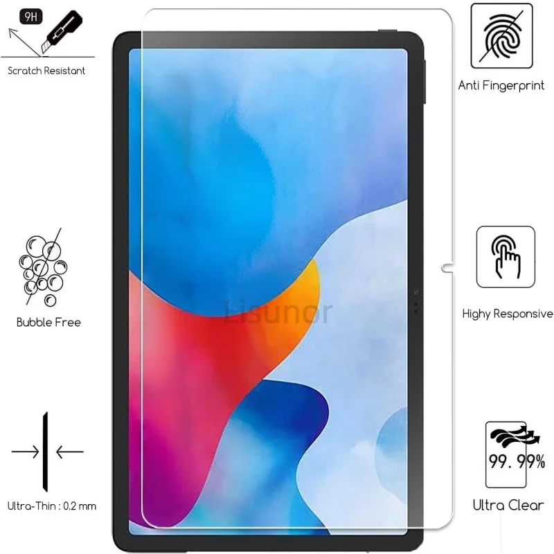 2 PCS 9H Tempered Glass Tablet Screen Protector For TCL Tab 11 FE 11.0 Inch Anti Scratch  Bubble Free HD Clear Protective Film