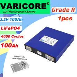 1pcs 3.2V 100ah LiFePO4 battery Lithium iron phospha DIY 4s 12V 24V Motorcycle Electric Car Solar Inverter Boat Batteries
