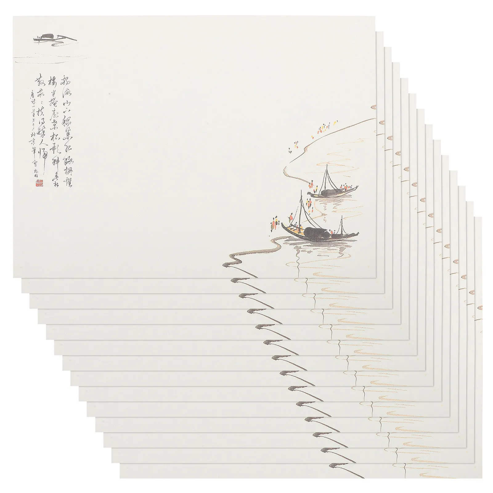 10Sets Vintage Letter Paper Blank Writing Paper Pack for Holiday Greeting Cards Invitations Notes Decorative Writing Supplies