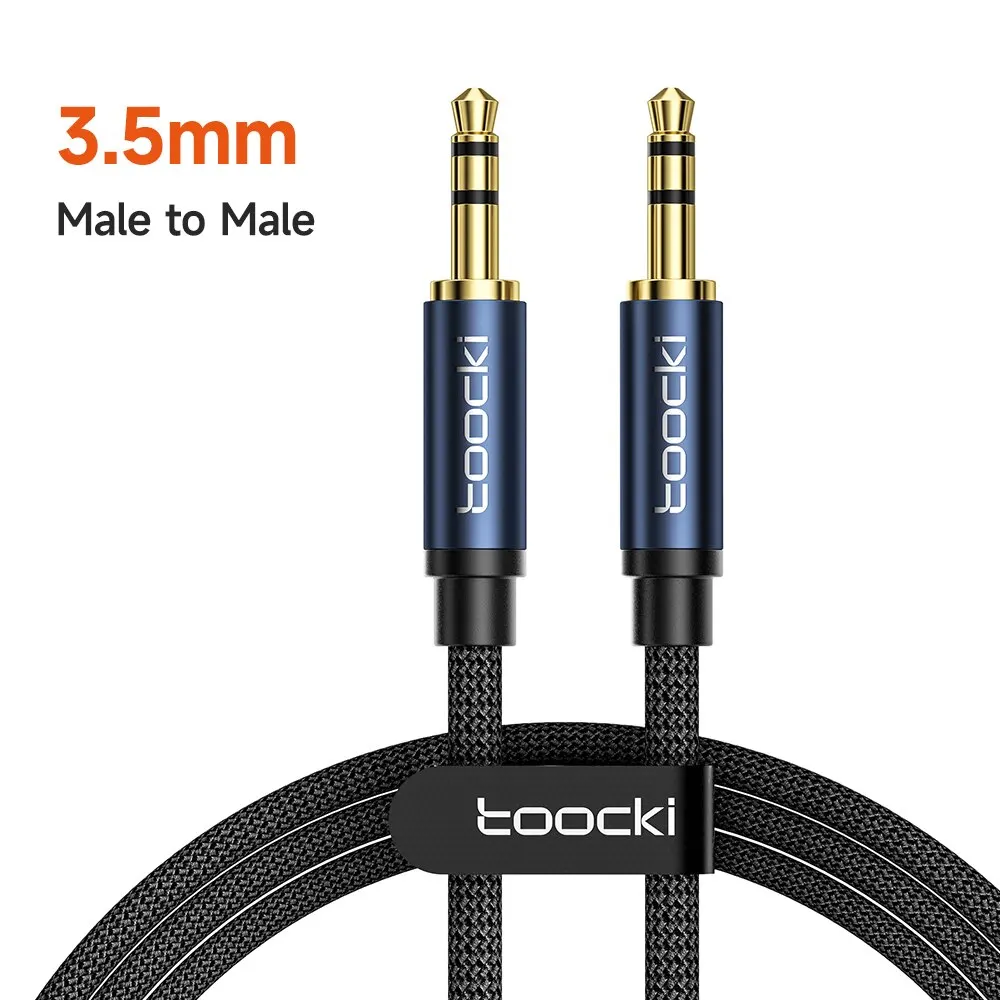 Toocki aux kabel lautsprecher kabel 3,5mm buchse männlich zu männlich audio kabel für auto kopfhörer adapter xiaomi samsung aux kabel