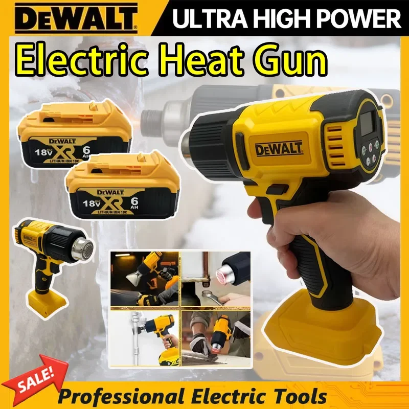 

Цифровой электрический термофен Dewalt с 3 насадками, беспроводной, для промышленной термоусадочной упаковки