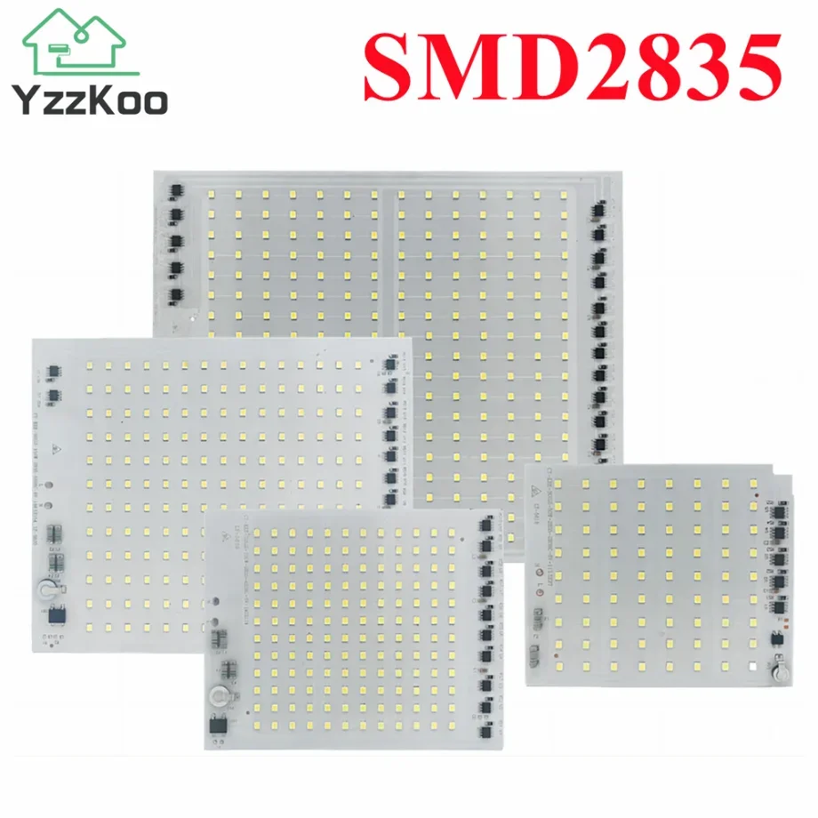 YzzKoo LED Lamp Chip SMD2835 Light Beads AC 220V 10W 20W 30W 50W 100W 150W 200W DIY For Outdoor Floodlight Cold White Warm White