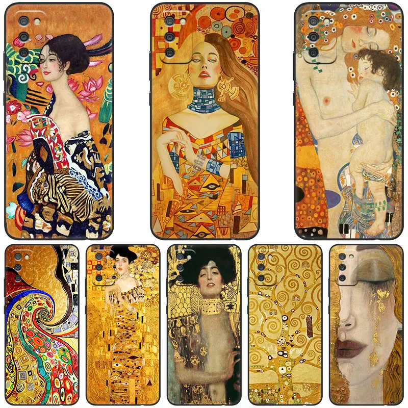 Kiss by Gustav Klimt Case For Samsung Galaxy A03S A01 Core A21S A02S A10S A11 A20S A20E A30 A31 A40 A41 A6 A7 A8 A9 2018 A5 2017