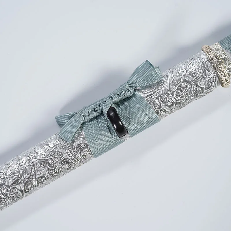 103cm/40.56in Medieval Swords White With Sheath Samurai Weapons Model Props Cosplay Katana Anime Peripherals Crafts Outdoor Toys