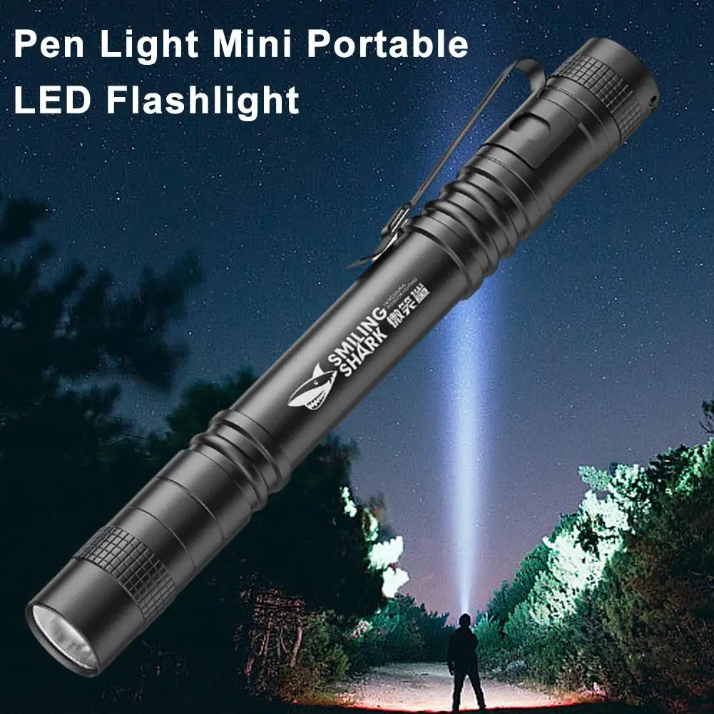 Mini Portable Pen Flashlight Outdoor Camping Hiking Waterproof Adventure Torch Pocket N0M1