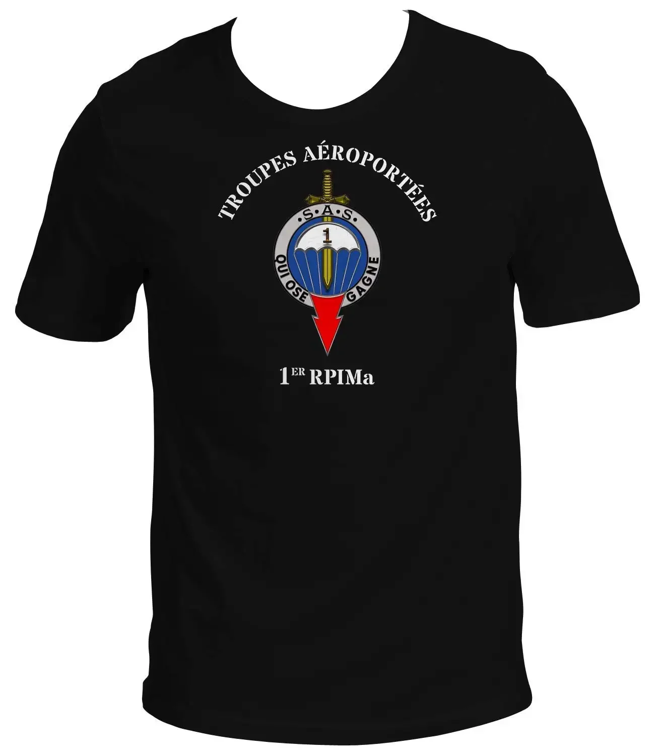 Troupes Aéroportées 1er RPIMa French Special Force T-Shirt Short Sleeve Casual Cotton O-Neck Summer T Shirt